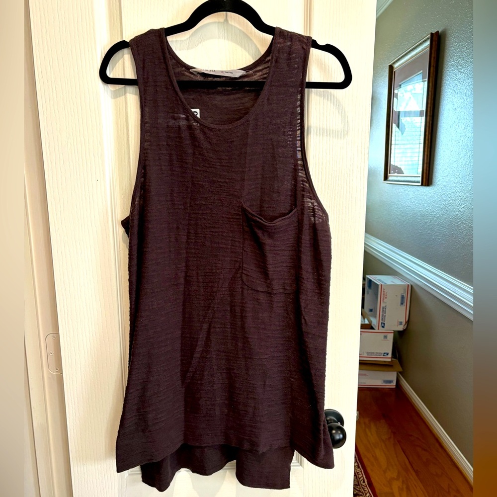 Ladies Athleta brown dress. Size XL. Cotton poly and linen. Very good condition